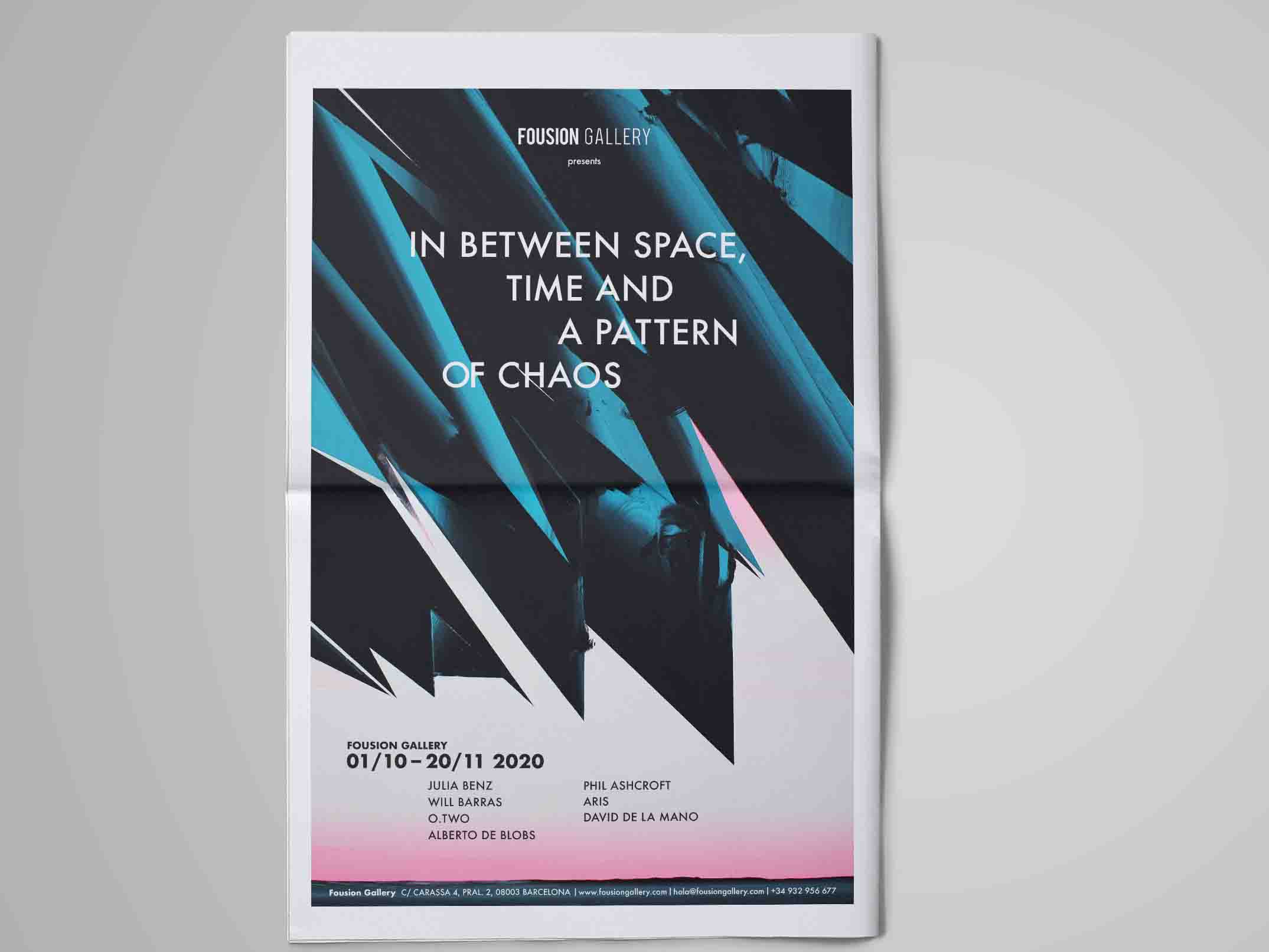 In Between Space, Time and a Pattern of Chaos – 2020 – One Pager at Bouledvard Magazine