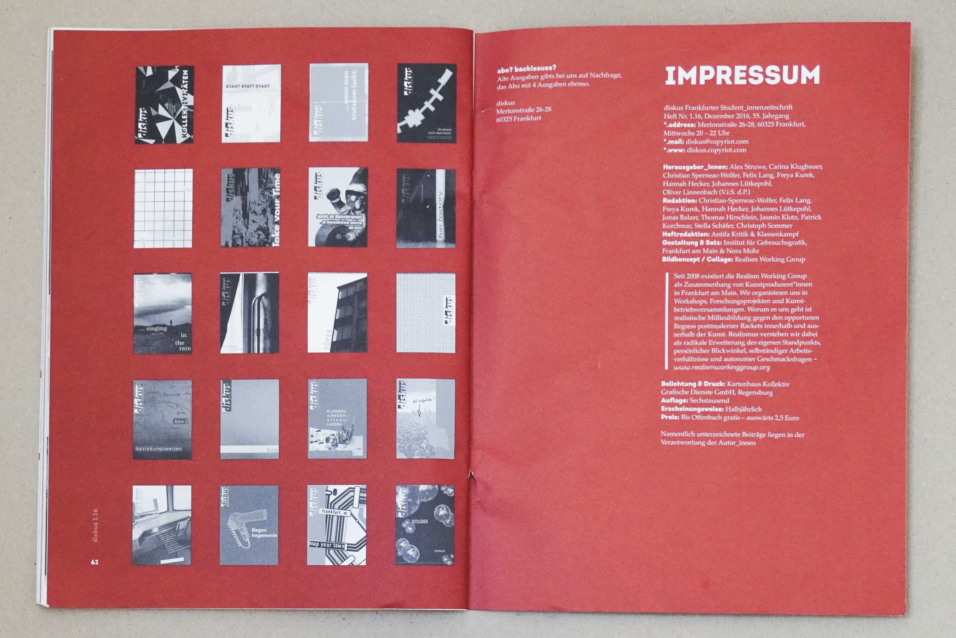 Diskus 2017 – Impressum