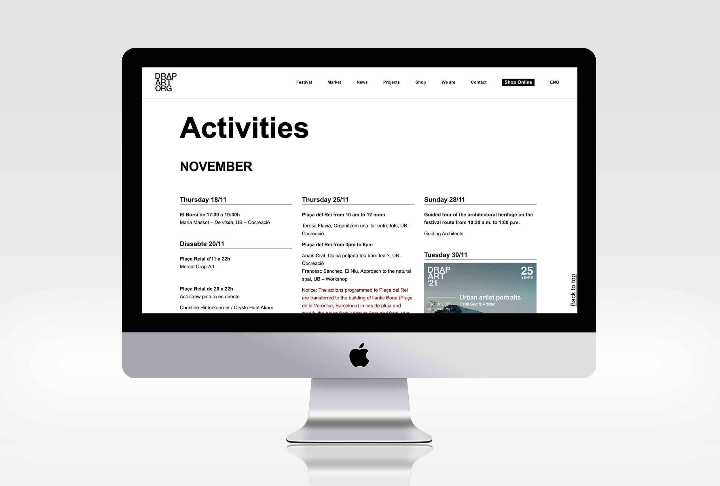 Drap-Art'21 – Website