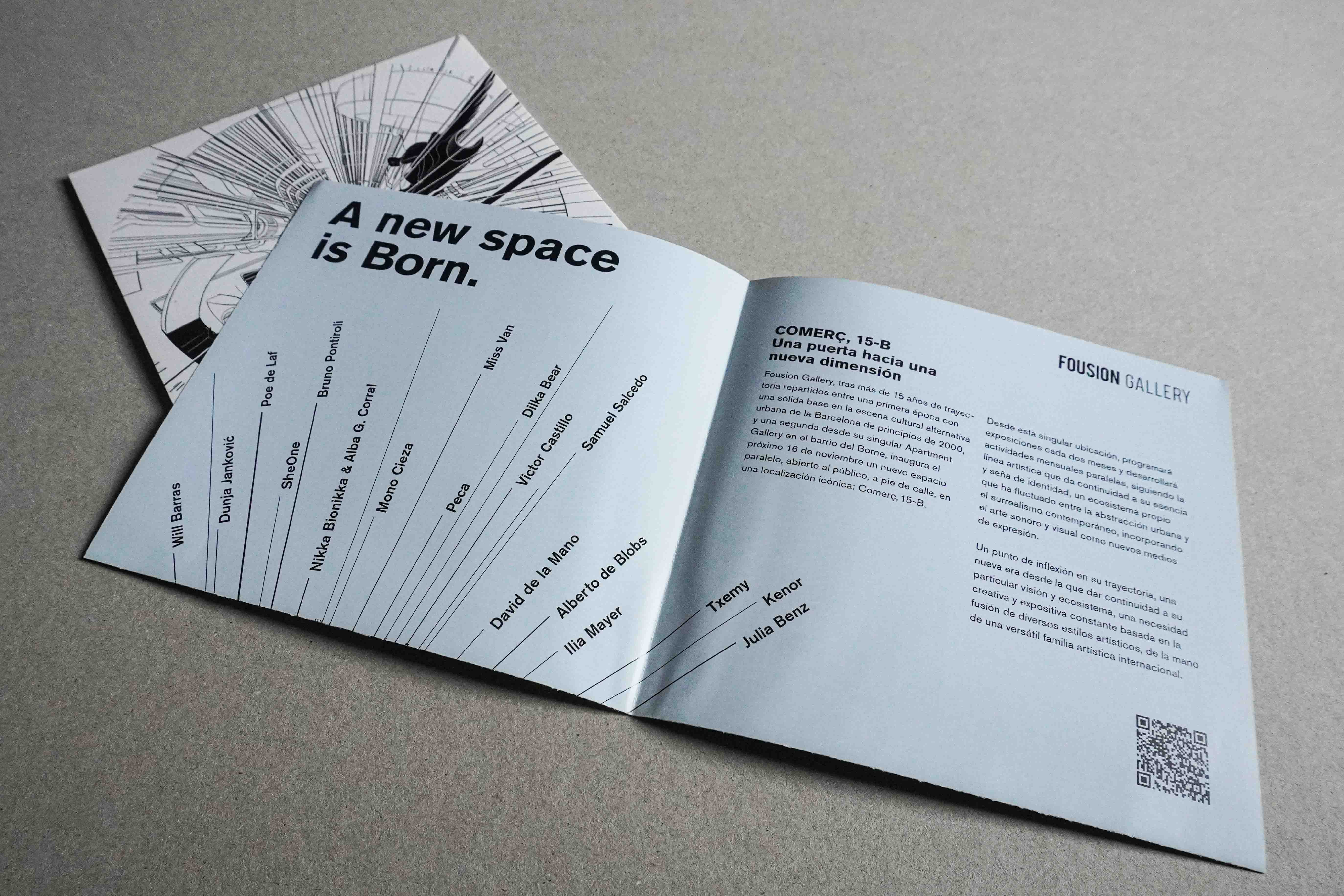 A new space is born – Comerç 15-B – Flyer