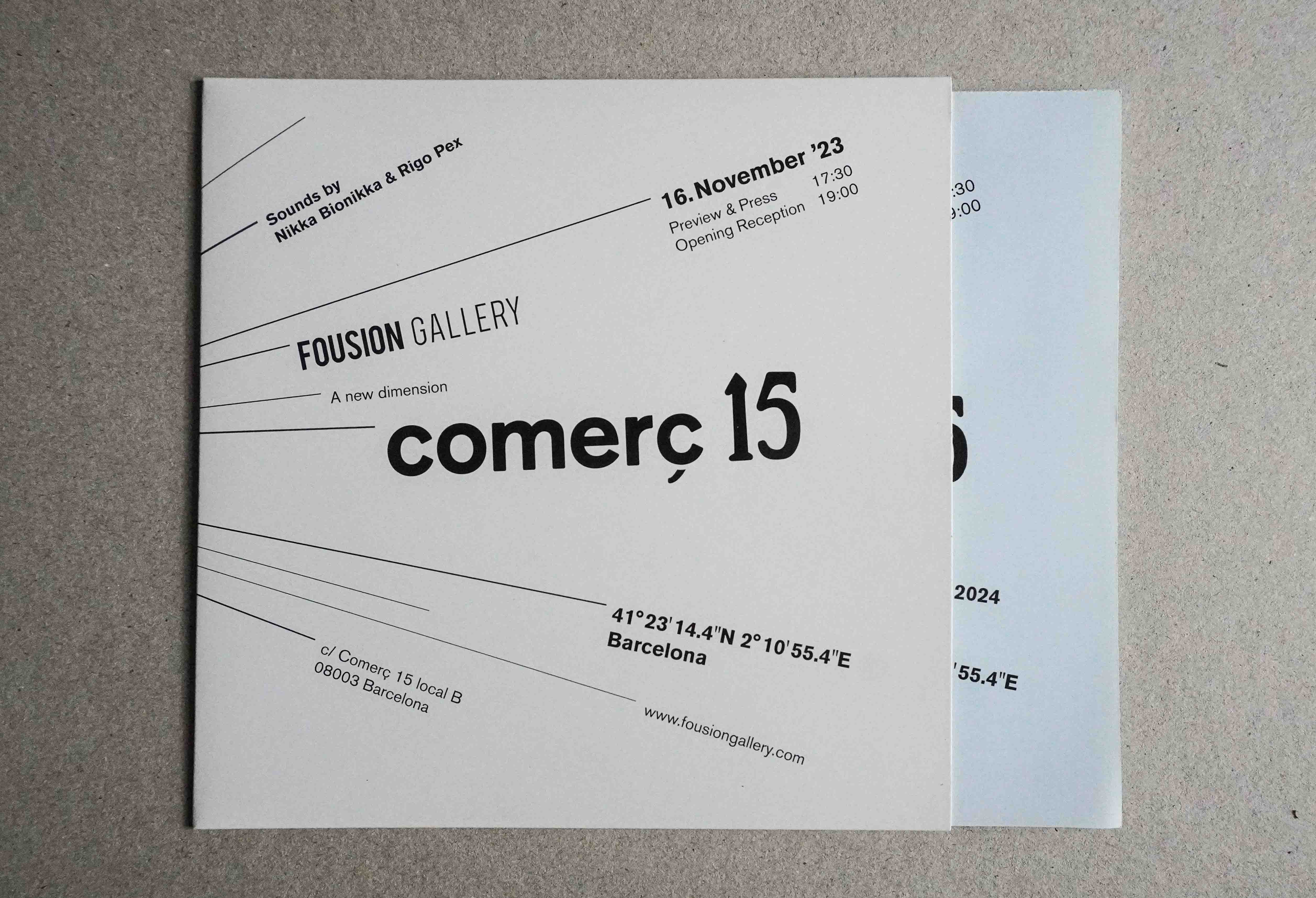 A new space is born – Comerç 15-B – Flyer