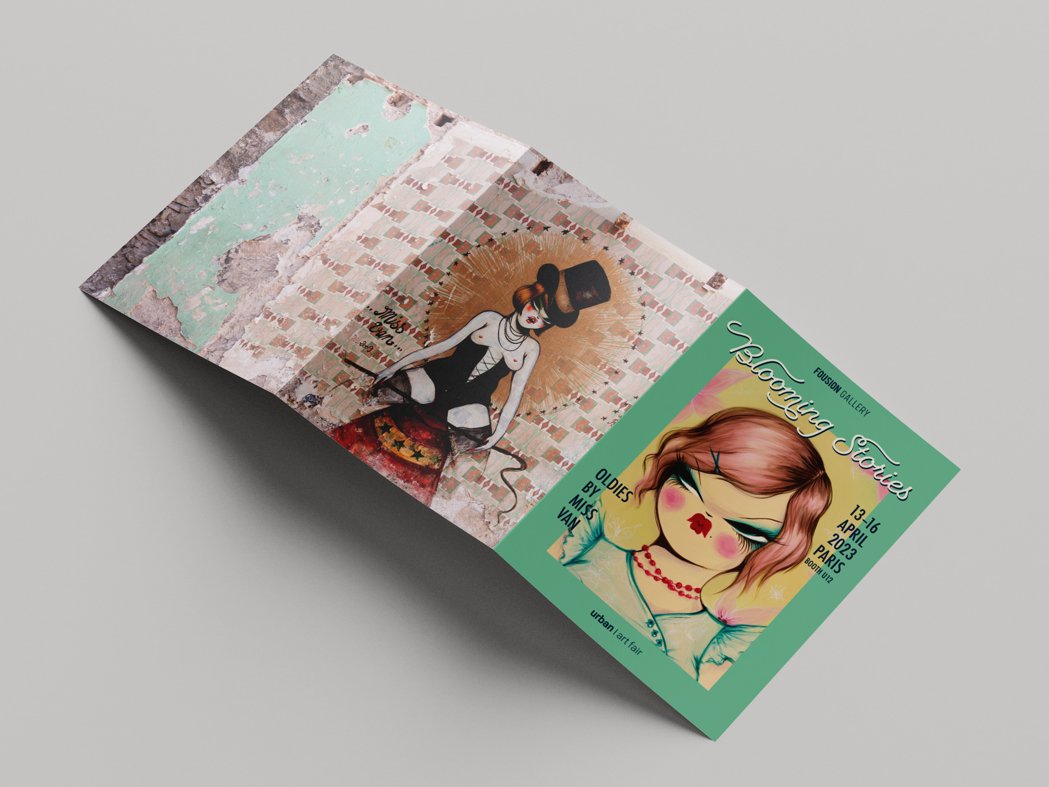 Blooming Stories, Fousion Gallery at Urban Art Fair Paris 23 – Flyer