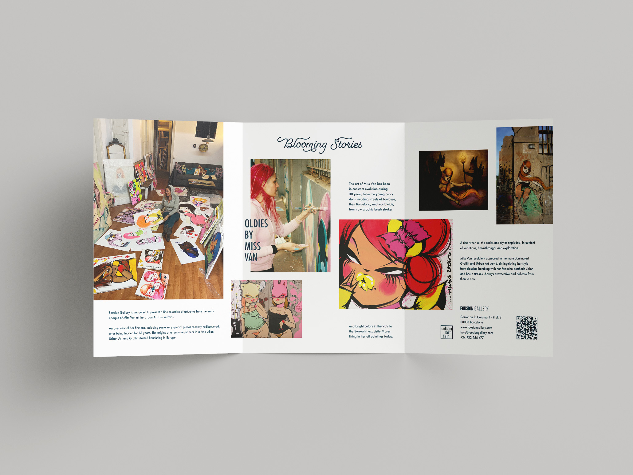 Blooming Stories, Fousion Gallery at Urban Art Fair Paris 23 – Flyer