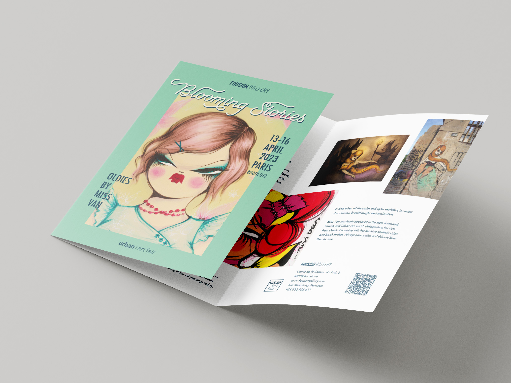 Blooming Stories, Fousion Gallery at Urban Art Fair Paris 23 – Flyer