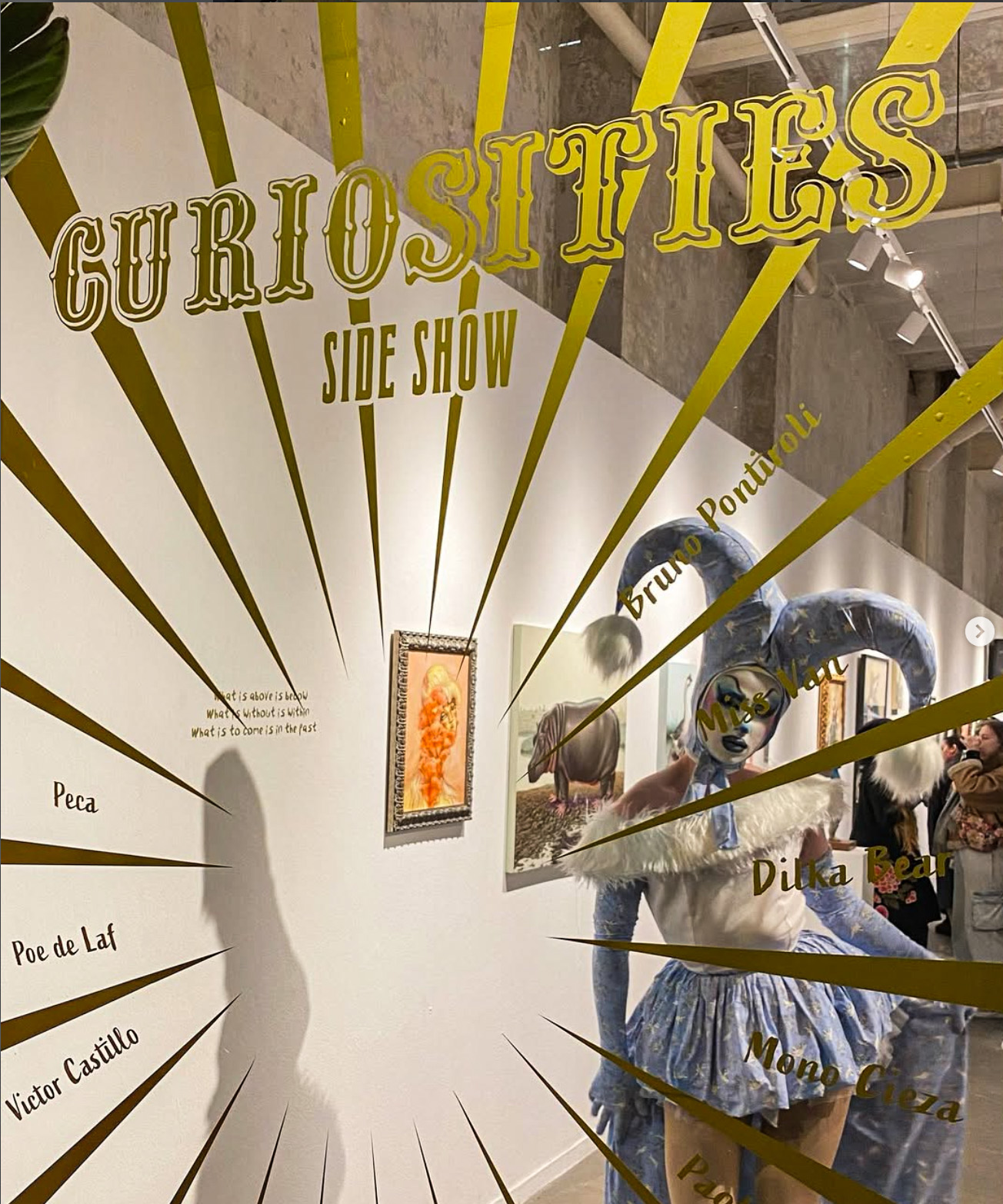 Curiosities Side Show, Fousion Gallery – Window outside